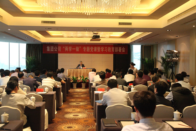 集團(tuán)公司黨委召開“兩學(xué)一做”專題黨課暨學(xué)習(xí)教育部署會