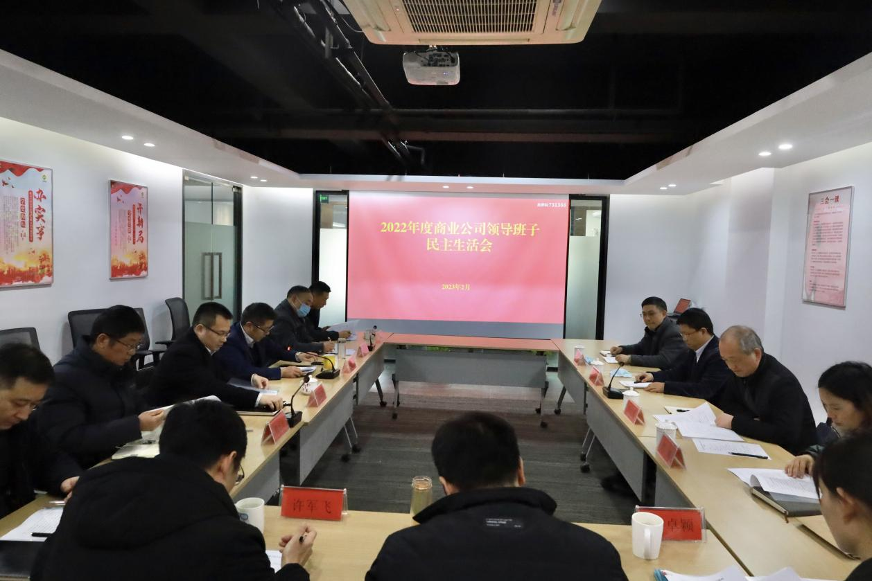 商業(yè)公司黨總支召開2022年度民主生活會(huì)